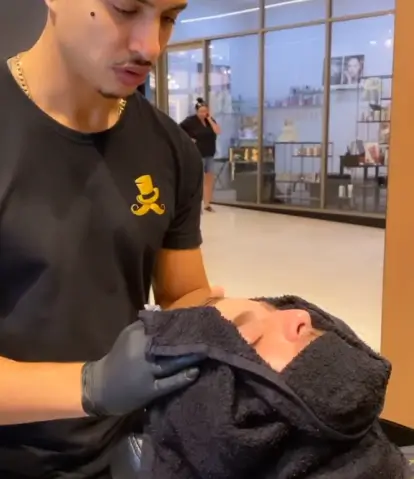Barber shop services in action